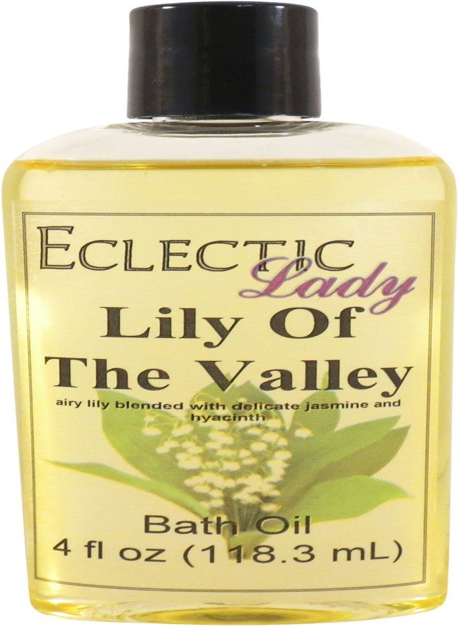 Eclectic Lady Lily Of The Valley Bath Oil, Scented Body Oil, Relaxing Bathing Oil, 4 oz - Image 1