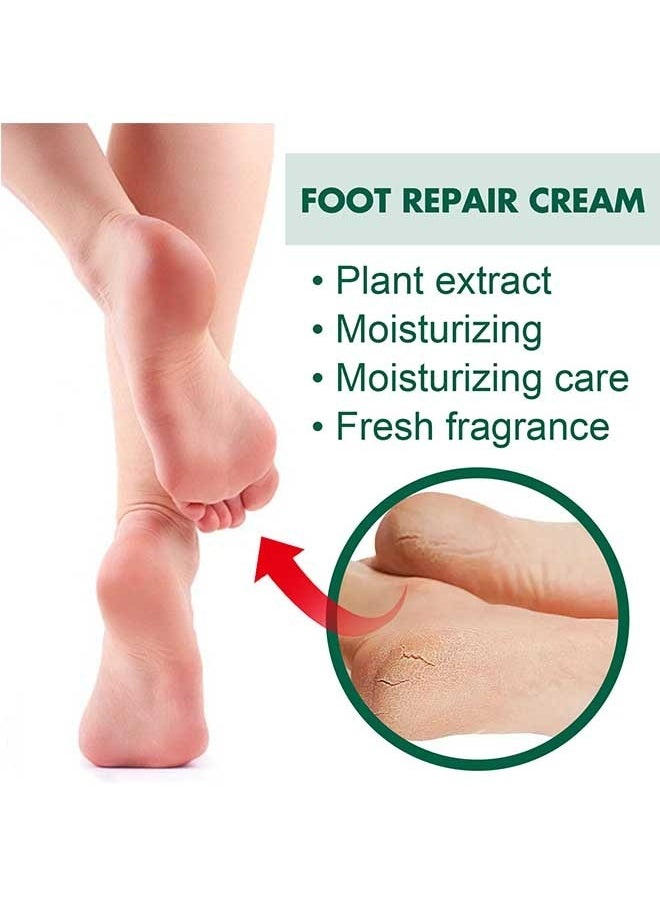 OUHOE Foot Repair Cream 100g, Deeply Moisturized, Soften Remove the Stratum Corneum to Prevent Foot Cracking, for Rough /Thick / Dry /Cracked Skin Foot Moisture Care Cream  - Image 4