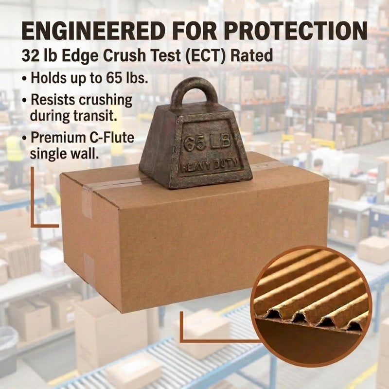 BOX USA Shipping Boxes 16"L x 10"W x 6"H, 25-Pack Medium Corrugated Cardboard Boxes for Shipping, Mailing, Packing, Packaging and Storage - Image 3