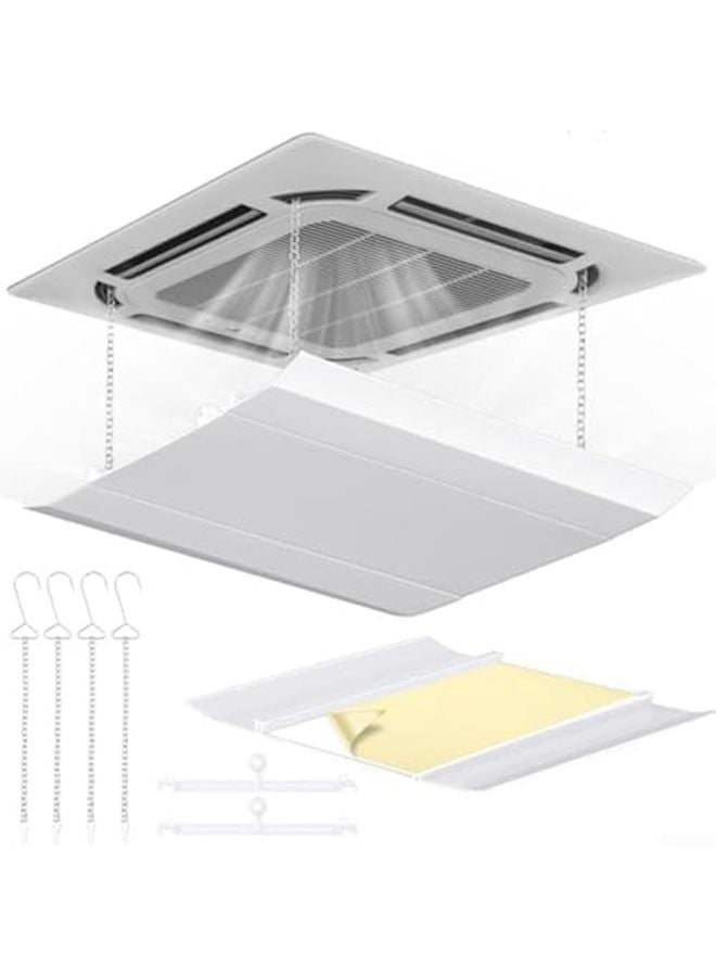 11.8 × 11.8 بوصة منظم توجيه هواء السقف القابل للتعديل تركيب سهل بدون أدوات يحمي النباتات والحيوانات الأليفة - Image 4