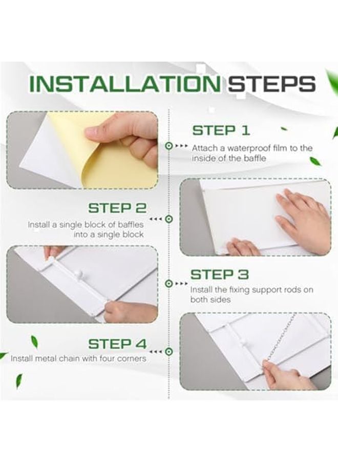 11.8 × 11.8 بوصة منظم توجيه هواء السقف القابل للتعديل تركيب سهل بدون أدوات يحمي النباتات والحيوانات الأليفة - Image 5