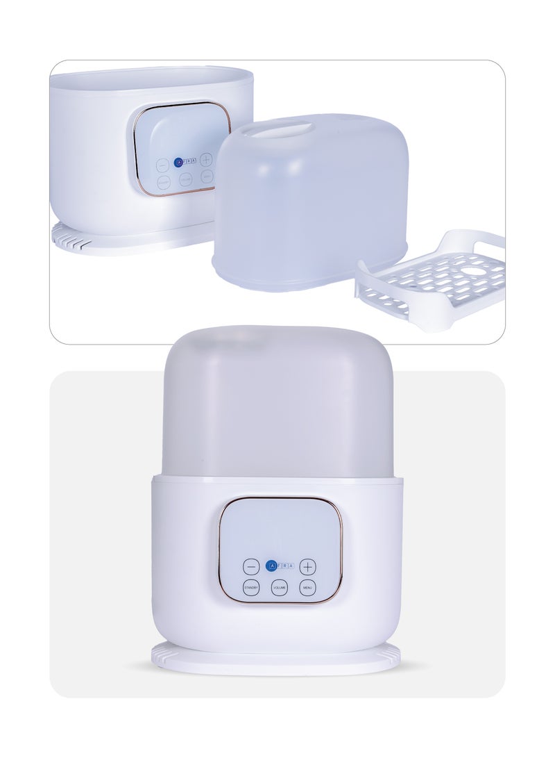 AFRA دفاية زجاجات الأطفال أفرا 3 في 1 Af-4000Bbw – تسخين سريع، تعقيم، وإذابة للزجاجات، الطعام، والضروريات للأطفال – خالية من BPA، آمنة وفعالة - Image 1