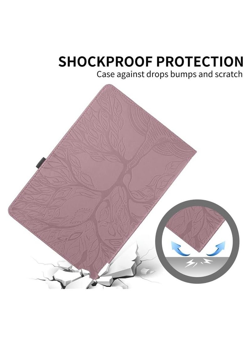 Generic - Lenovo Tab P12 12.7 inch 2023 (TB-370FU/TB-371FC) Tree of Life Tablet Case, TPU + PU Leather 360 Degree Rotative Kickstand Cover with Auto Wake/Sleep - Image 1