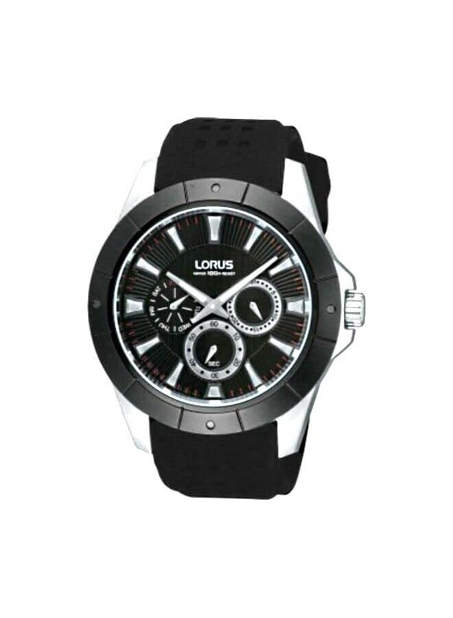 LORUS Casual Watch For Men Round Rubber Rp687Ax9 - Image 1