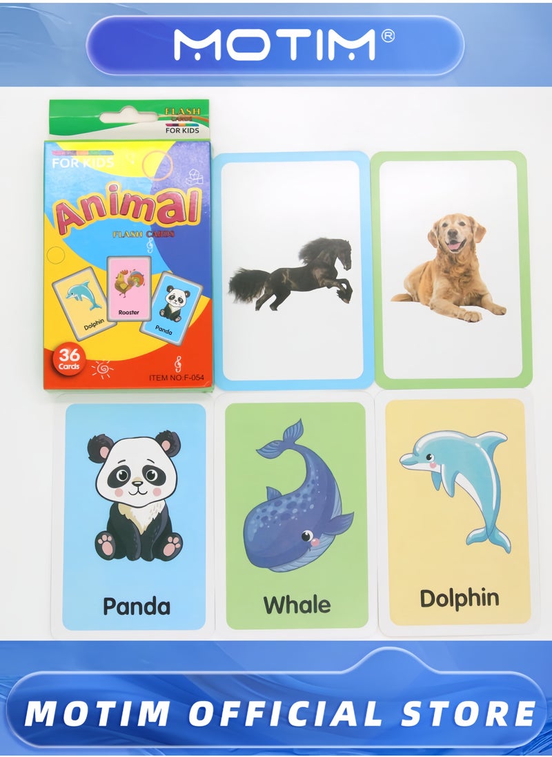 Motim - 12 Sets Flashcards 432pcs Flashcards Fun Learning and Educational Kids Cards Colors & Shapes Flash Cards for Kindergarten & Preschool Learning Activities - Image 1