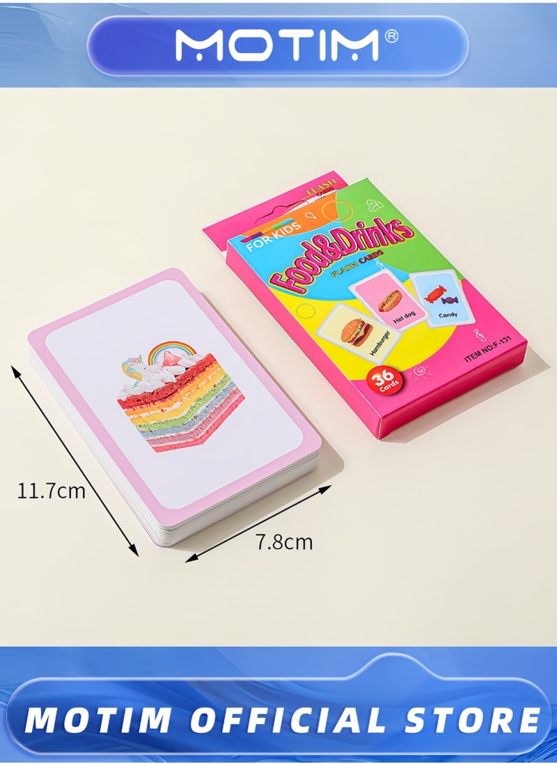 Motim - 12 Sets Flashcards 432pcs Flashcards Fun Learning and Educational Kids Cards Colors & Shapes Flash Cards for Kindergarten & Preschool Learning Activities - Image 1