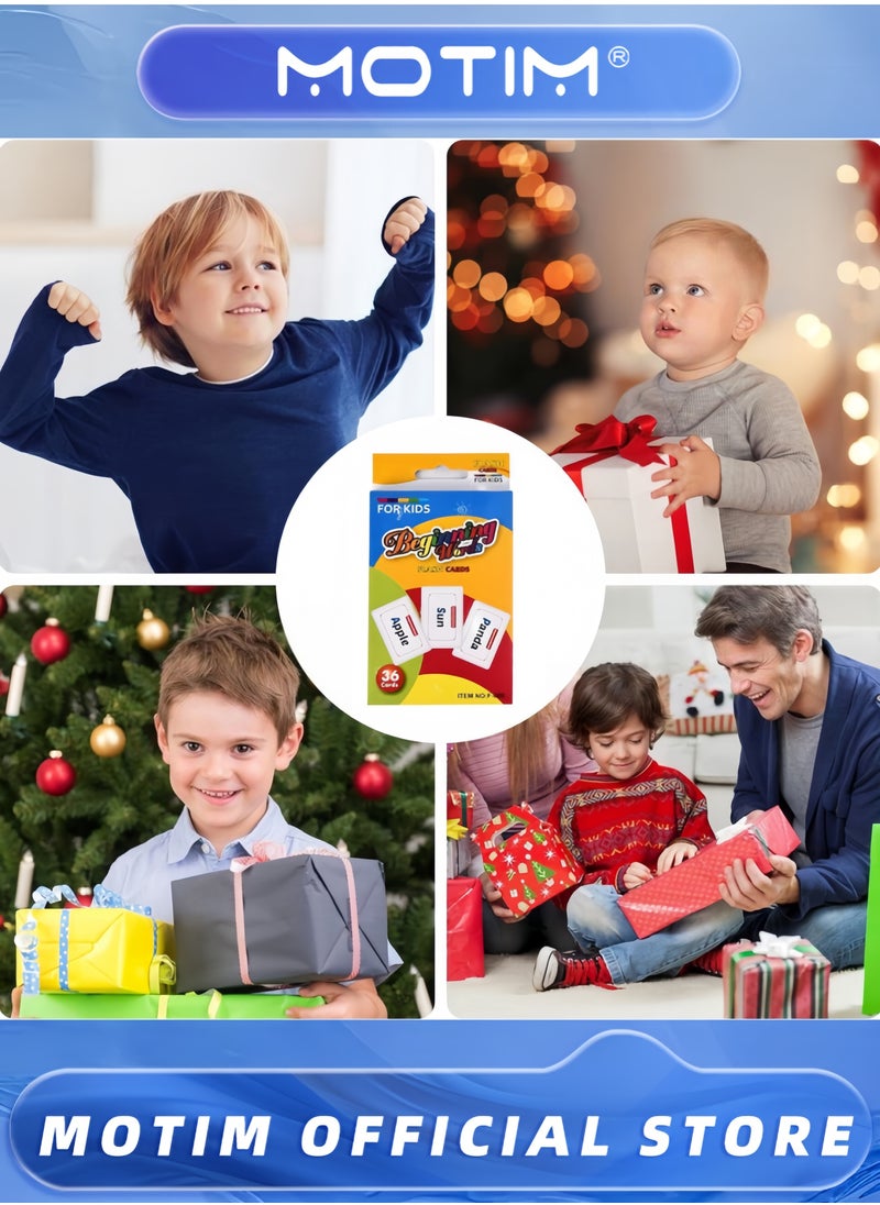 Motim - 12 Sets Flashcards 432pcs Flashcards Fun Learning and Educational Kids Cards Colors & Shapes Flash Cards for Kindergarten & Preschool Learning Activities - Image 1