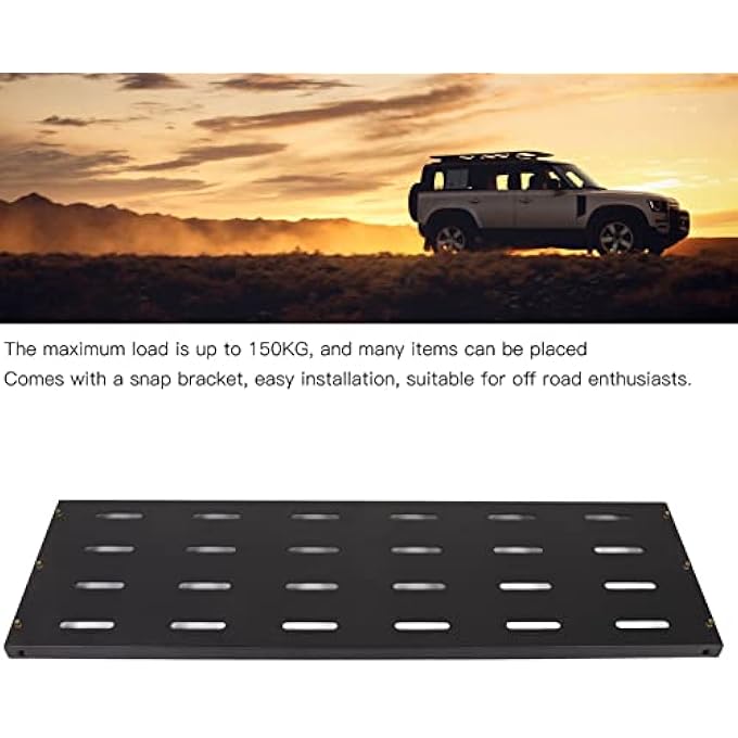rayihni Cargo Rack, Rear Trunk Shelf Luggage Carrier Compatible with Land Rover Defender 110 L663 2020-Up, Interior Boot Storage Organizer System, Car Cargo Shelf - Image 3