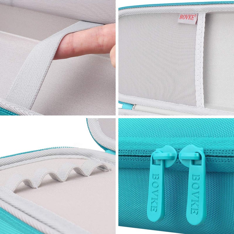 BOVKE Stethoscope Case for 3M Littmann Classic III Monitoring, Lightweight II S.E, Cardiology IV Diagnostic, MDF Acoustica Stethoscopes, Extra Room for Nurse Essentials and Medical Supplies, Turquoise - Image 4