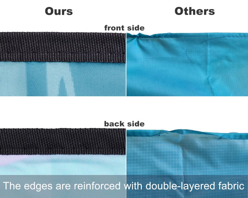 WIWIGO Beach Blanket Waterproof Sandproof Beach Mat 79" X 83"/10'x9'for 2-8 Adults Quick Drying Outdoor Picnic Mat Beach Accessories for Travel, Camping, Hiking - Image 4