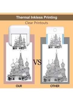 Generic Portable Mini Wireless Thermal Printer, Compatible With IOS And Android, Ink-Free Printing, High-Speed Receipt & Sticker Printer For Photos  - Image 3