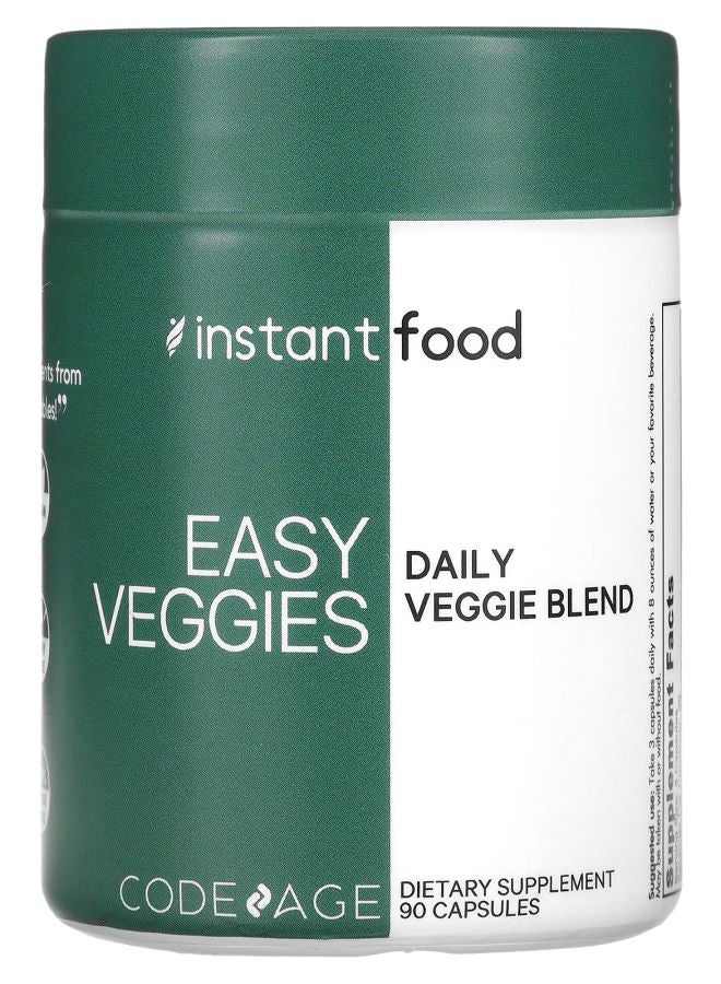 Codeage Instant Food Easy Veggies Daily Veggie Blend 90 Capsules