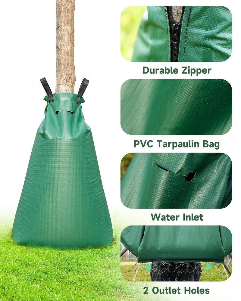 TITECK 20 Gallon Tree Watering Bag, Tree Watering Bags Slow Release, Portable Tree Bags for Watering, Great for Newly Plants/Garden/Shrubs (3 Packs) - Image 3