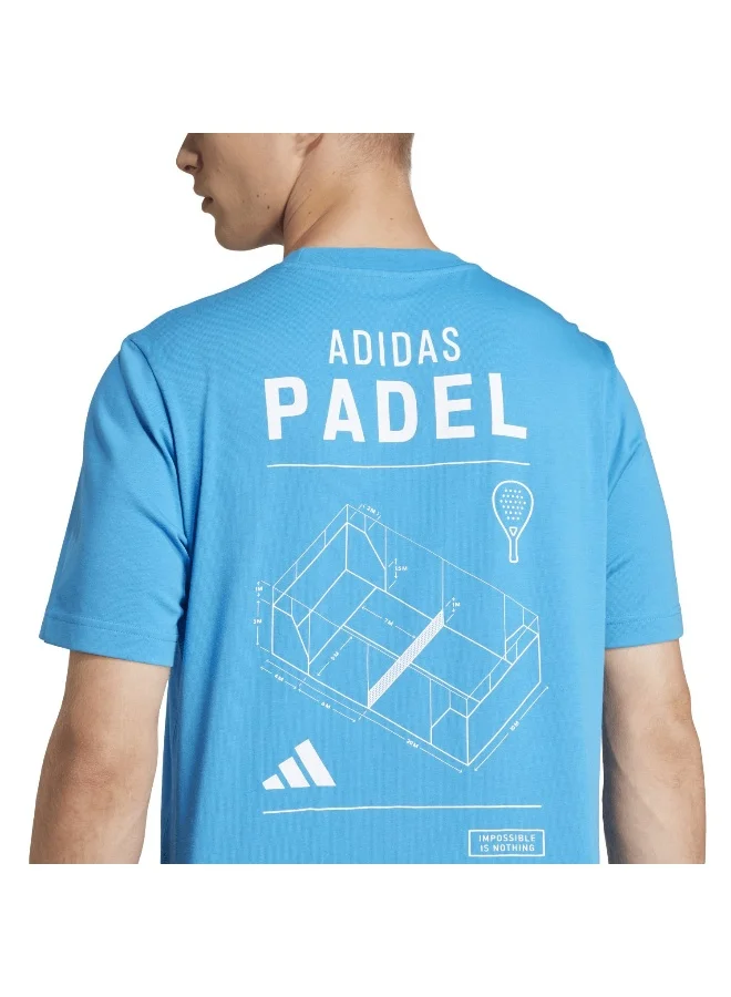 Adidas adidas padel category men graphic t-shirt