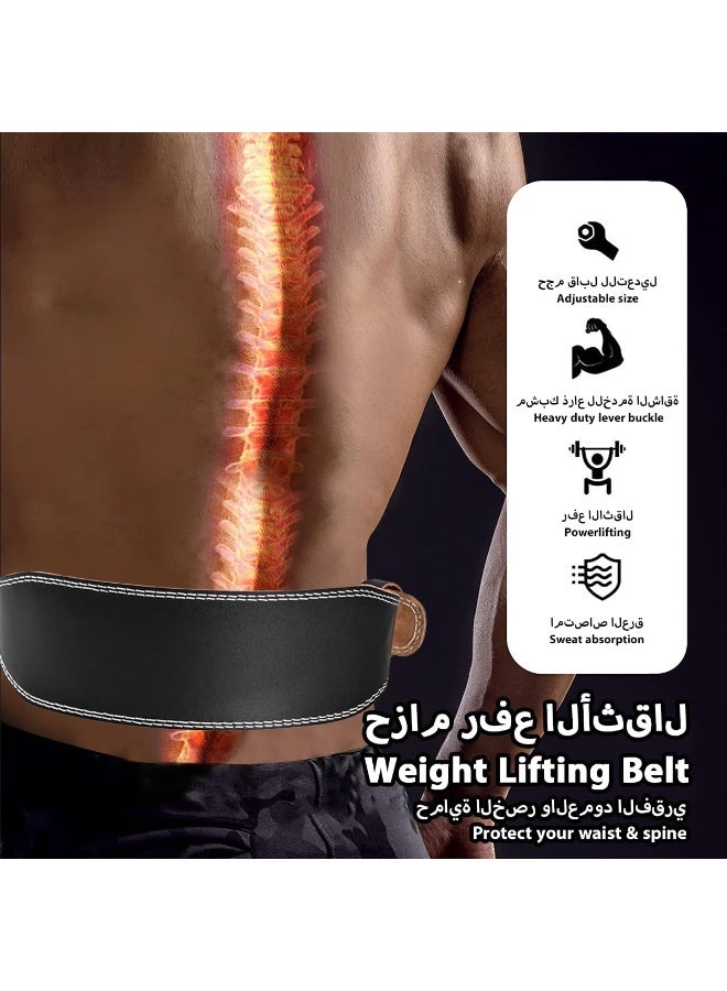 KIIUMI 130cm XL-Weight Lifting Belt Powerlifting Belt Leather Workout Gym Belt with Adjustable Buckle & Pad Heavy Duty Deadlift Lumbar Back Support Squats Muscle Power Functional Support Weight Belt for Men Women  - Image 5