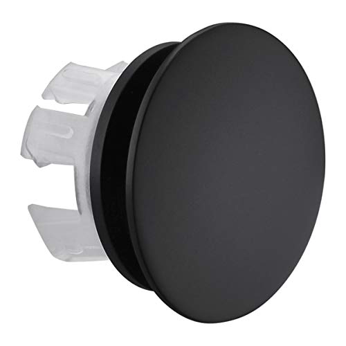 Orhemus Solid Brass Sink Overflow Cap Round Hole Cover for Bathroom Basin, Matte Black Finished - Image 1