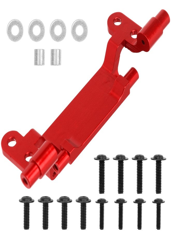 Share Goo ShareGoo Metal Pull Rod w/Tie Rod Bracket Seat Compatible with MN MN82 LC79 MN78 1/12 RC Car Upgrades Parts (Red) - Image 2