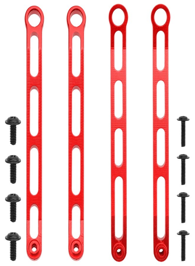 Share Goo ShareGoo Metal Pull Rod w/Tie Rod Bracket Seat Compatible with MN MN82 LC79 MN78 1/12 RC Car Upgrades Parts (Red) - Image 3