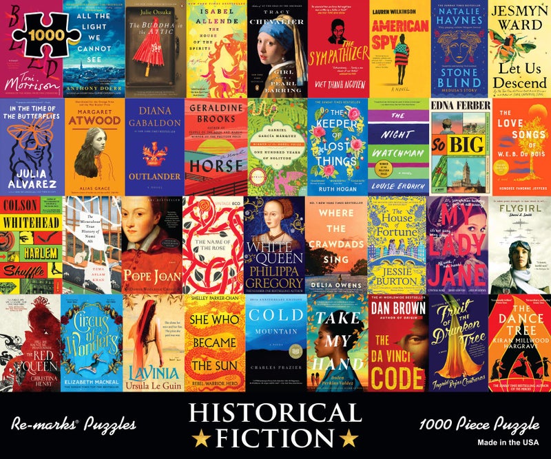 Re-marks Banned Books Puzzle, 1,000-Piece Jigsaw Puzzle for All Ages - Image 1