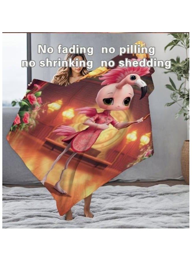 general Children's or student cartoon flannel thin blanket (warm and comfortable, suitable for sleep, games) 100cm*150cm - 918 - Image 1