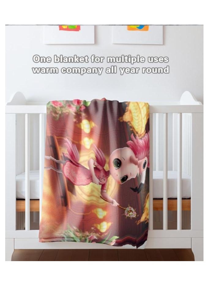 general Children's or student cartoon flannel thin blanket (warm and comfortable, suitable for sleep, games) 100cm*150cm - 918 - Image 5