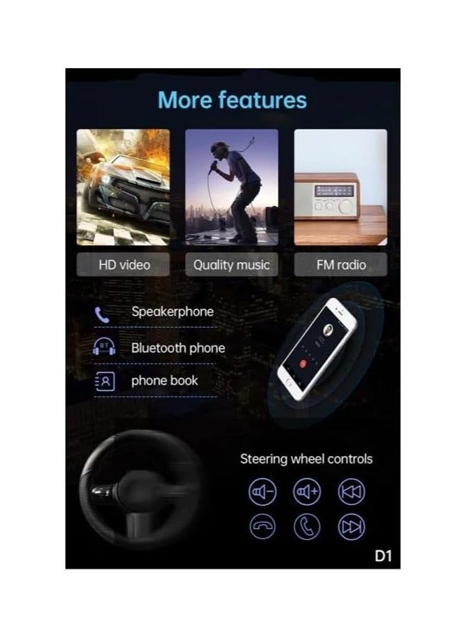 Android Car Stereo Lenovo 2GB RAM 32gb ROM 9 Inch Support Apple Carplay Android Auto Wireless Bluetooth USB Video Audio Playback High Definition Screen