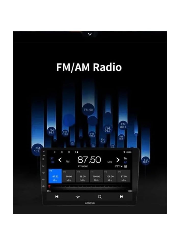 Android Car Stereo Lenovo 2GB RAM 32gb ROM 9 Inch Support Apple Carplay Android Auto Wireless Bluetooth USB Video Audio Playback High Definition Screen