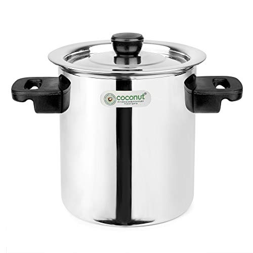 Coconut Stainless Steel Traditional Milk Boiler/Tall Milk Boiler - Capacity - 1000ML - Image 1