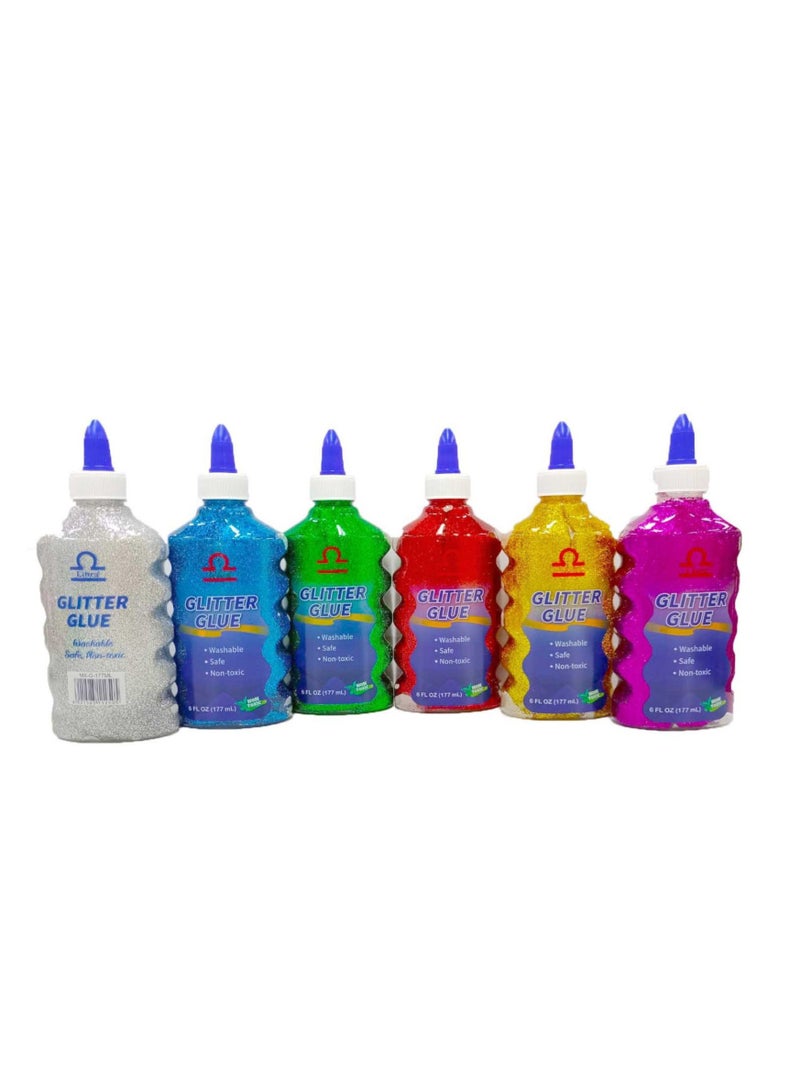 Libra Glitter Glue Bottle 177ML MULTICOLOR - Image 1