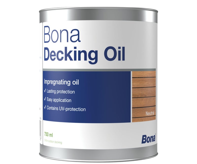 Bona Decking Oil Neutral Shade (750 ml)(26 oz) Specially Designed for Outdoor Wood Oil for Decks, Patios & Outdoor Furniture | Weather-Resistant, Protective, Enhances Natural Wood Grain - Image 1
