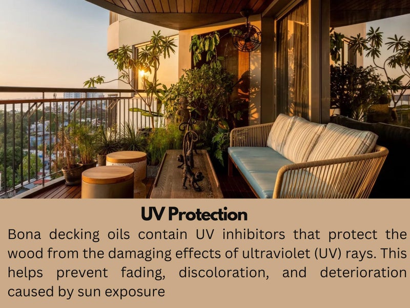 Bona Decking Oil Neutral Shade (750 ml)(26 oz) Specially Designed for Outdoor Wood Oil for Decks, Patios & Outdoor Furniture | Weather-Resistant, Protective, Enhances Natural Wood Grain - Image 3