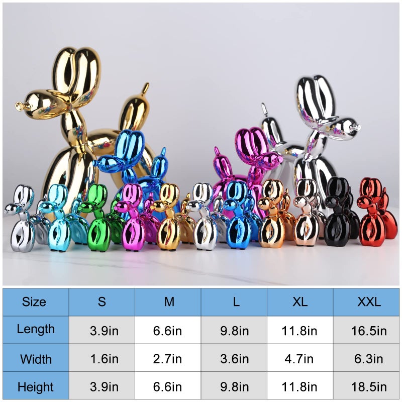 XIAOMAGG Gold Balloon Dog Decor,Gold Room Decors,Balloon Animal Preppy Room Shelf Decor,Cute Statue Home Decors,Bedroom Modern Sculpture Desk Decoration,Golden Decorations Figurines - Image 4