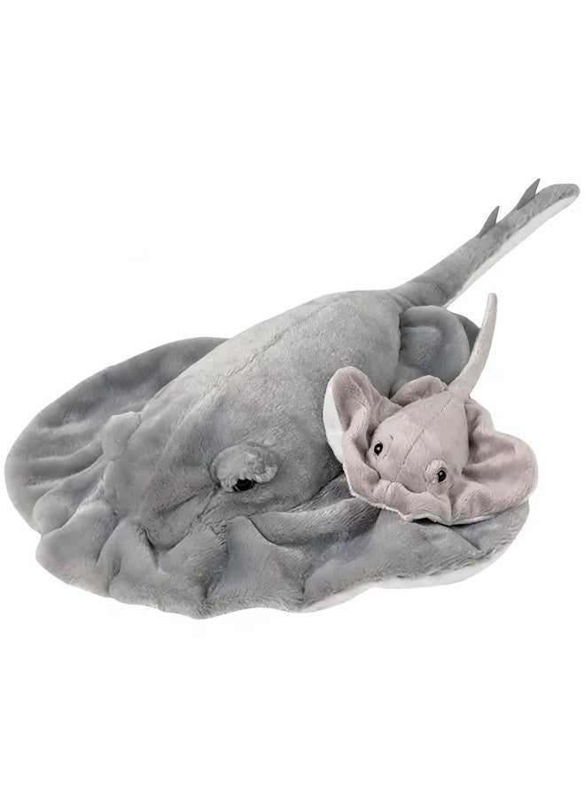 Adventure Planet Rhode Island Novelty Adventure Planet Birth of Life Stingray with Baby Plush Toy 22" Long - Image 1