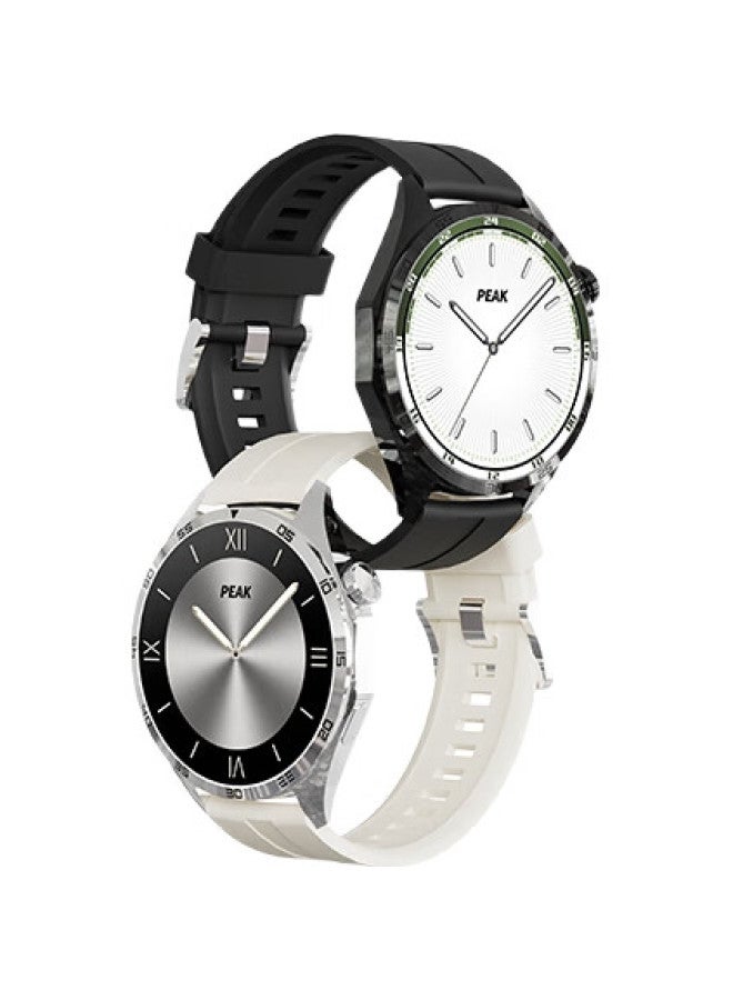 Peak 2S Smart Sports Health Phone Watch For Men And Women, Running Bluetooth Nfc Access Control Heart Rate Monitoring Multifunctional For Middle School, High School Students And Adults, Birthday Gift For Holidays - Image 1