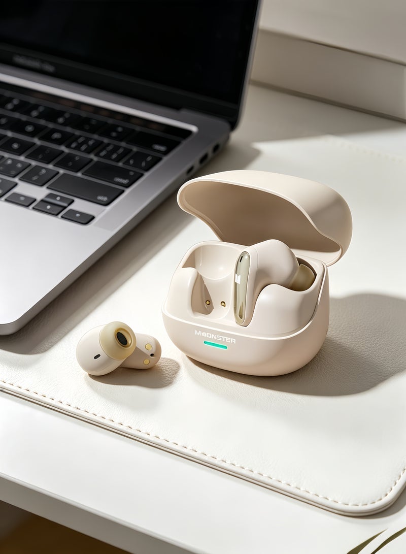 مونستر اللاسلكي TWS سماعات بلوتوث عالية الجودة الرياضة الحد من الضوضاء اللاسلكي في نوع الأذن - Image 1