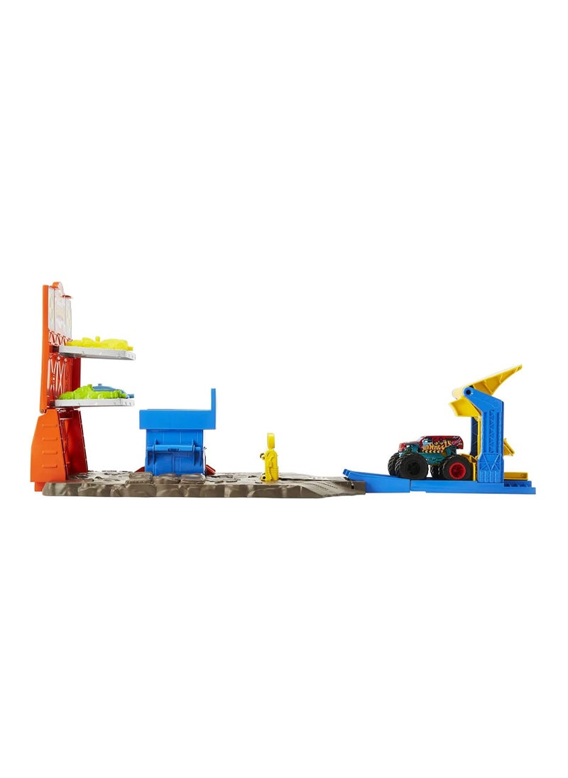 Mattel Games Hot Wheels Monster Truck Blast Station Playset  - Image 2