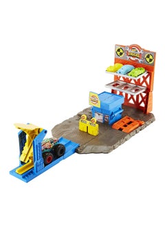 Mattel Games Hot Wheels Monster Truck Blast Station Playset  - Image 1