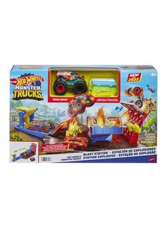 Mattel Games Hot Wheels Monster Truck Blast Station Playset  - Image 3