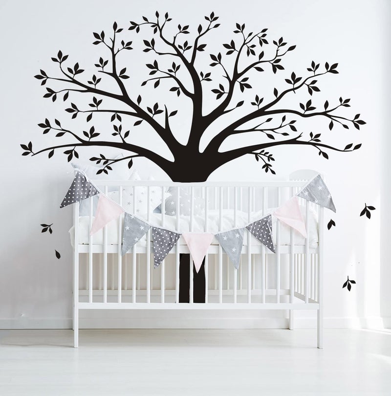 MAFENT Giant Family Photo Tree Wall Decal Mural Art Vinyl Wall Stickers Living Room Baby Room Decor (Black) - Image 4