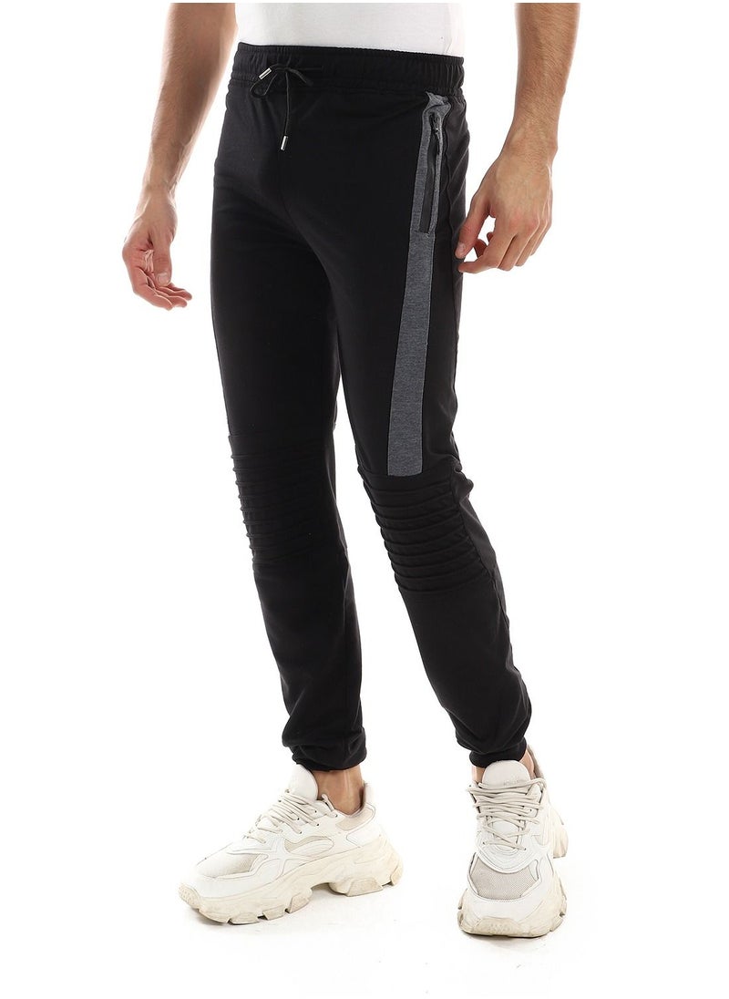 Caesar - Detailed Casual Sweatpants With Zipper In Sides - Image 1