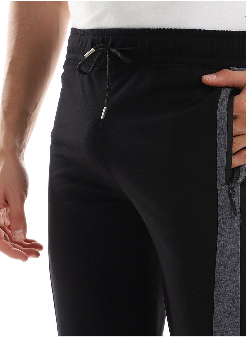 Caesar - Detailed Casual Sweatpants With Zipper In Sides - Image 1
