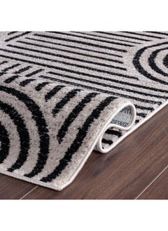 Rugshop Rugshop Bohemian Stripe Arch Design High Traffic Living Room,Bedroom,Kitchen, Home Office Runner Rug 2' x 7' Cream  - Image 3