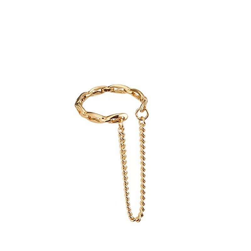 ofeankri French Retro Chain Tassel Ear Bone Clip for Women - Simple Elegant All-Match Unique Single Earring - Image 5