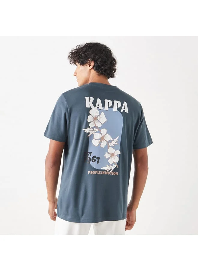 Kappa Kappa Graphic Print T-shirt with Short Sleeves
