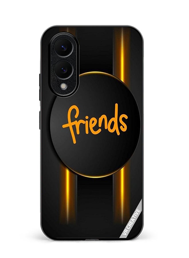 VR CREATIVE Protective Case Cover For Samsung Galaxy S25 Edge Friends Design Multicolour