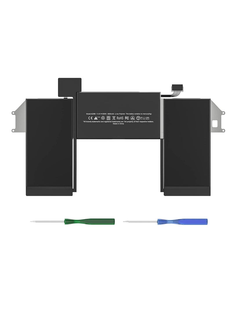 Max Power Laptop Battery A2337 A2389 Laptop Battery Replacement Compatible with MacBook Air 13 Inch A2337 M1 2020 EMC 3598 MGN53LL/A MGN83LL/A MGN63LL/A MGN93LL/A MGND3LL/A MGN73LL/A MGNA3LL  - Image 1