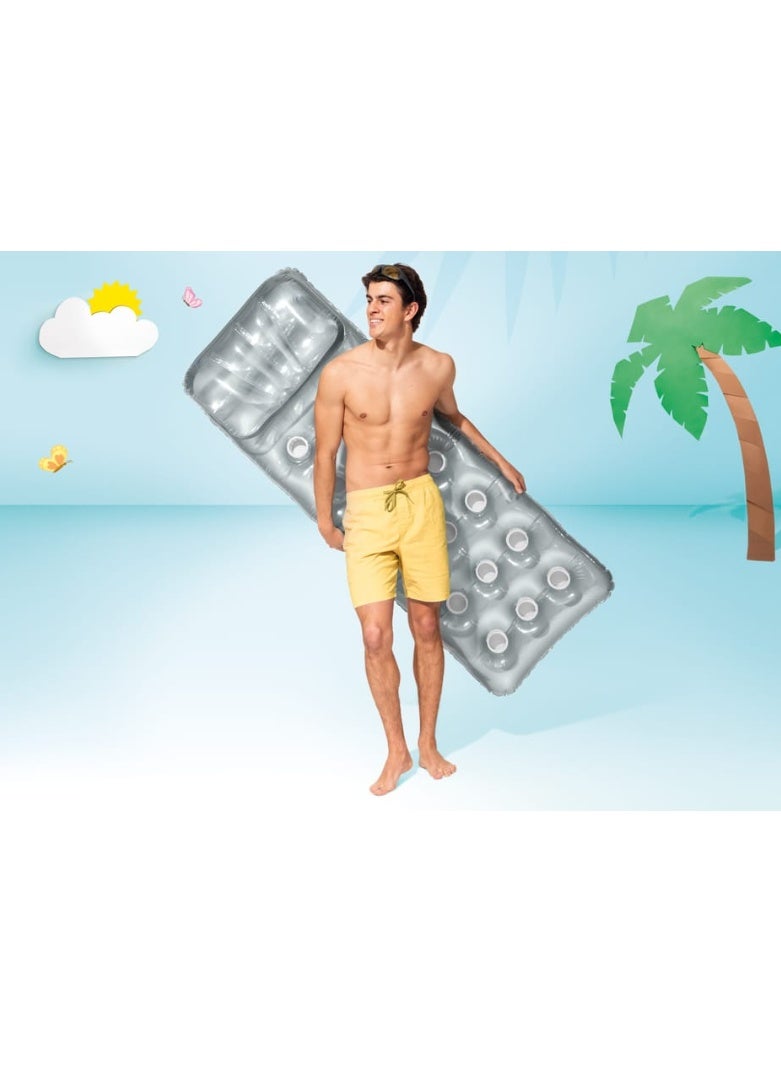 Intex Inflatable Air Mattress, 188 cm x 71 cm, Silver - Image 2