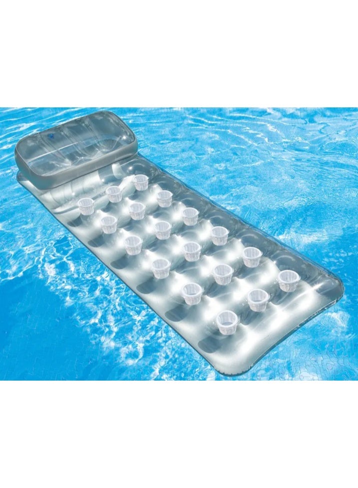 Intex Inflatable Air Mattress, 188 cm x 71 cm, Silver - Image 4