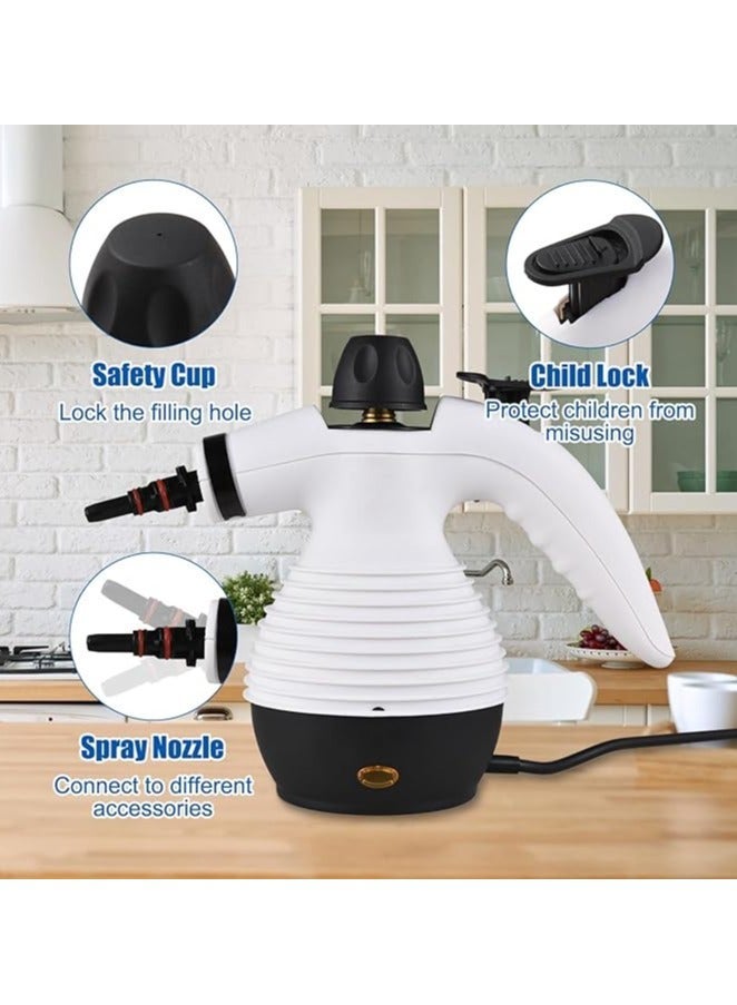 Denx High Pressure Steam Cleaner, Portable Mini Steam Cleaner for Kitchen and Home Multi-color Yellow/Black/White - Image 1