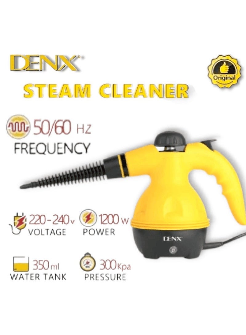 Denx High Pressure Steam Cleaner, Portable Mini Steam Cleaner for Kitchen and Home Multi-color Yellow/Black/White - Image 4
